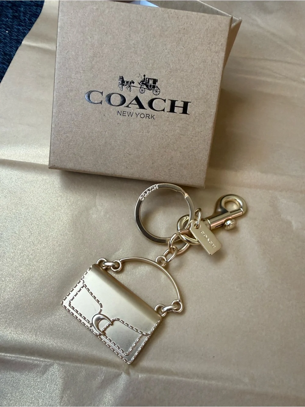 Coach Handbag Keychain Bag Charm New Without Tag AMAZING